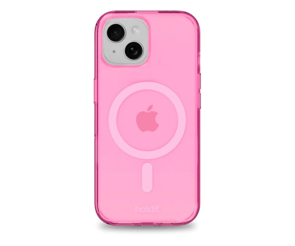 Etui / obudowa na smartfona Holdit MagSafe Case iPhone 15/14/13 Przezroczysty/ różowy